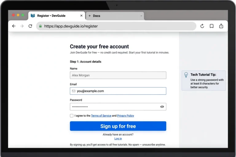 ChatGPT pricing page showing the free plan sign-up option on a laptop screen