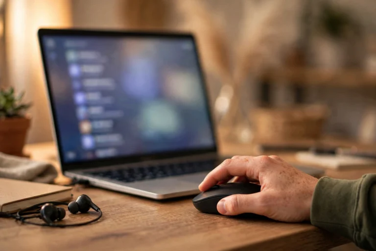 Person uninstalling unused programs from a Windows PC to reclaim disk space
