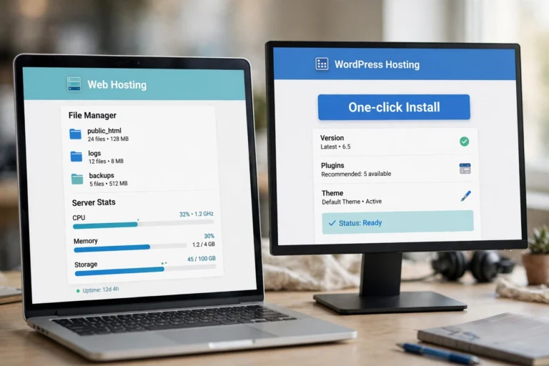 Web Hosting vs WordPress Hosting: What’s the Difference? (2026)